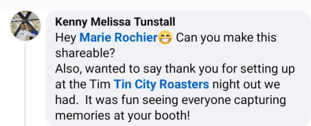 Facebook Comment Screenshot